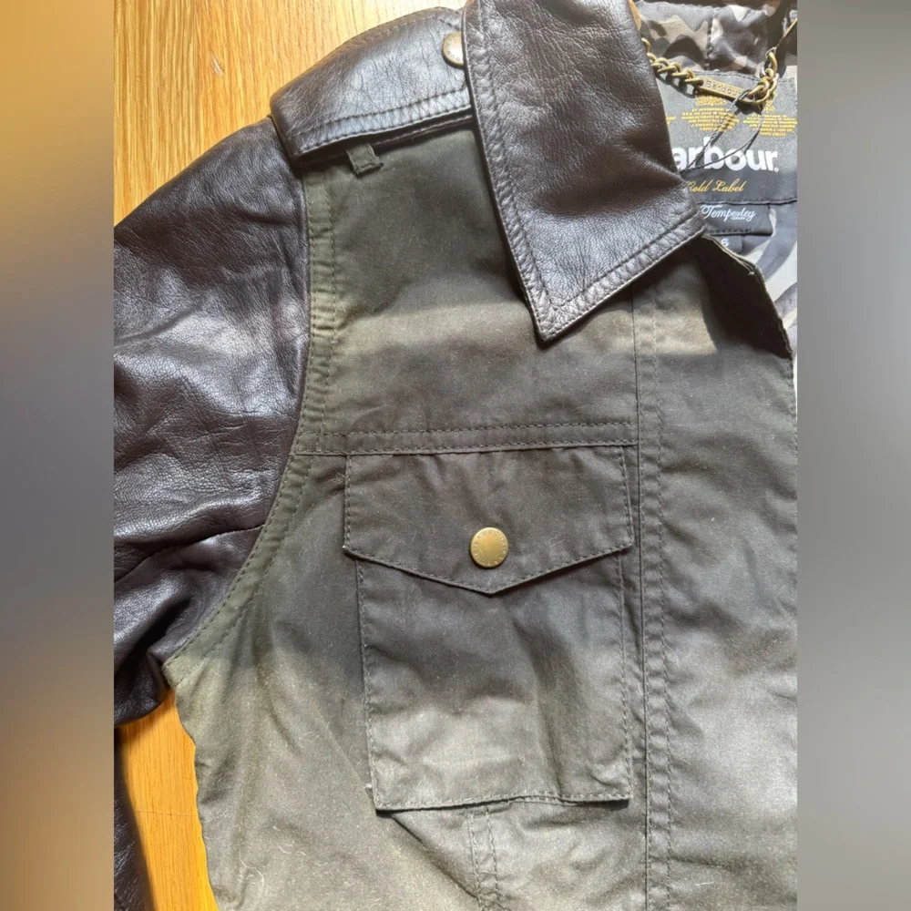 Barbour Leather & Canvas Jacket - Picture 3 of 9